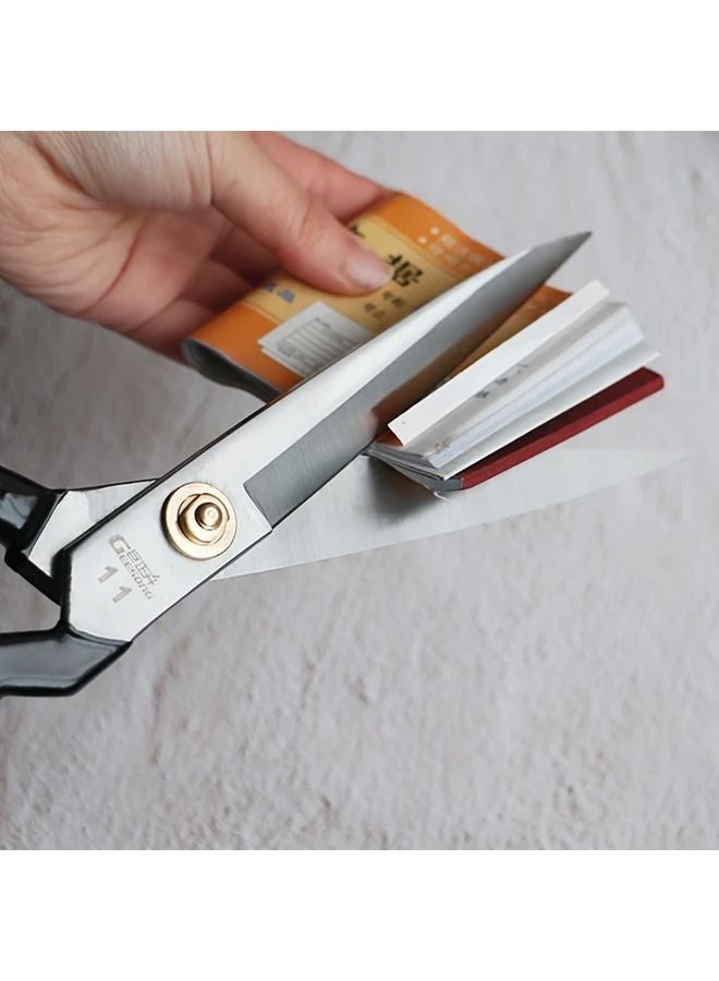 11 Inch White Blade Heavy Duty Professional Tailoring Scissors For Fabric Cutting - Image 4
